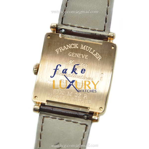 Franck Muller 6002 M QZ REL R 5N Master Square Replica Watch, Quartz, Rose Gold Case, Silver Dial - Image 3