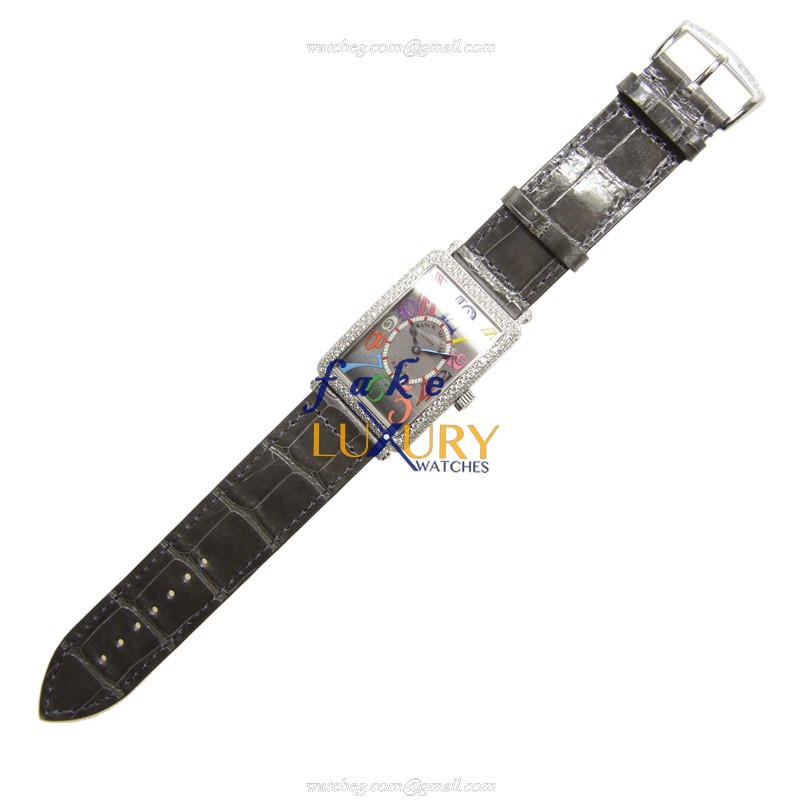 Franck Muller 1000 SC COL DRM D OG Replica Watch, Automatic, Silver Dial, 18kt White Gold & Diamond - Image 2