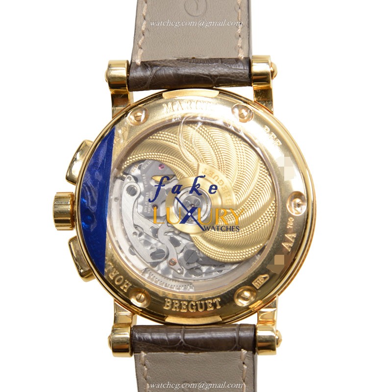 Breguet 5827BA/12/5ZU MARINE Replica Watch, Silver Dial, 18kt Yellow Gold Case, Automatic - Image 3
