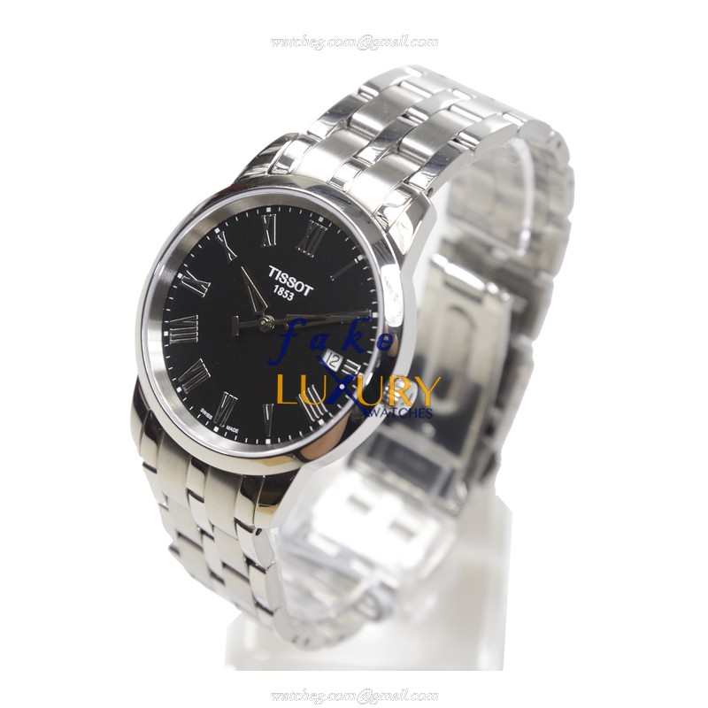Tissot T033.410.11.053.01 Replica Watch, Quartz Movement, Black Dial, Steel Bracelet - Image 3