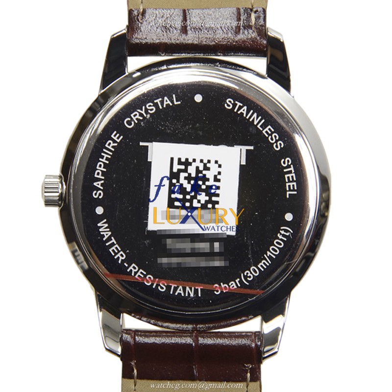 Tissot T033.410.16.013.01 | T-Classic Quartz White Dial Leather Brown Strap Replica Watch - Image 3