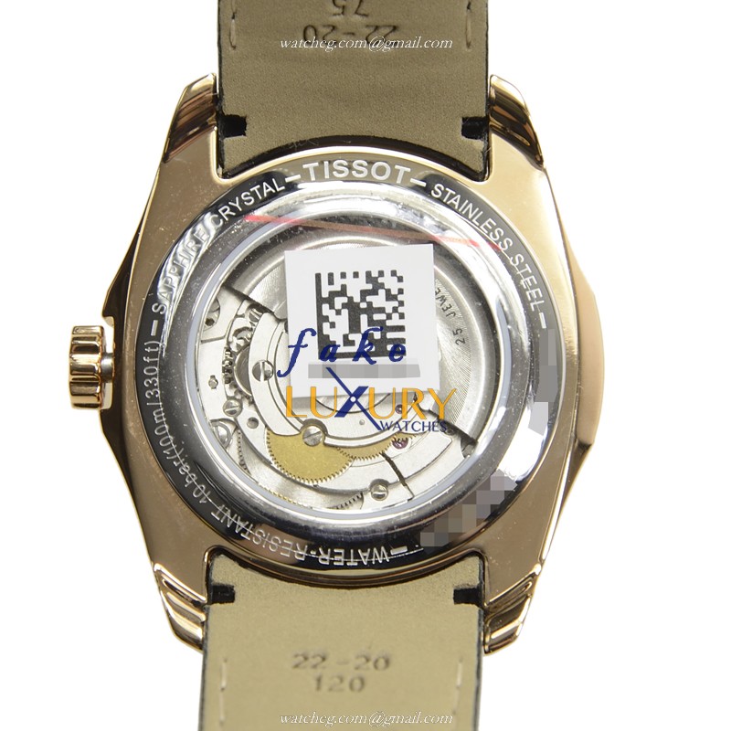 Tissot T-CLASSIC T035.407.36.051.00 Replica Watch, Automatic, Black Dial, Stainless Steel, Leather - Image 3