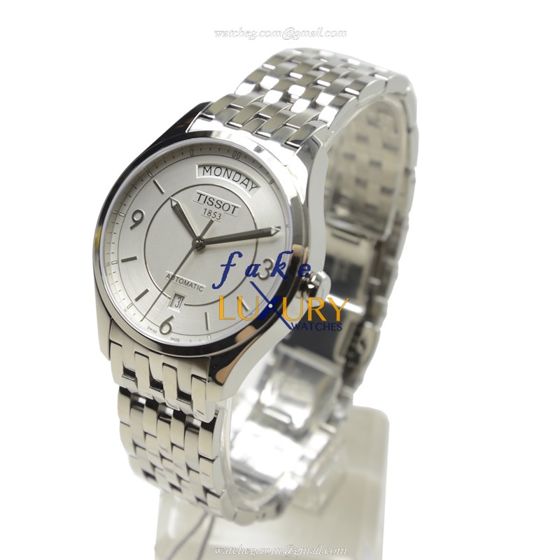 Tissot T038.430.11.037.00 T-Classic Replica Watch, Automatic Movement, Silver Dial, Steel Bracelet - Image 3