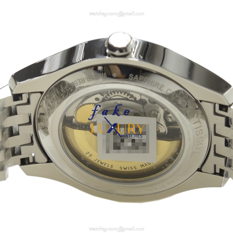 Tissot T038.430.11.037.00 T-Classic Replica Watch, Automatic Movement, Silver Dial, Steel Bracelet - Image 4