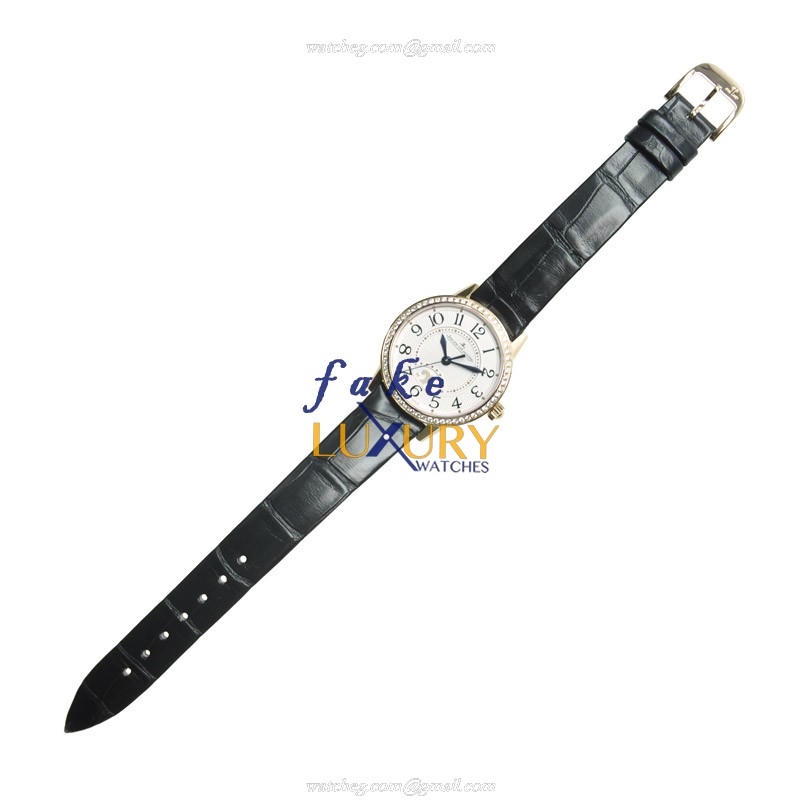 Jaeger-Lecoultre Q3462521 RENDEZ VOUS Automatic 18kt Rose Gold Diamonds Replica Watch, Silver Dial - Image 2