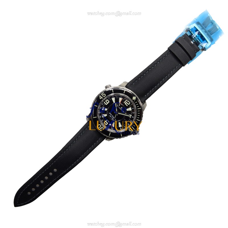 Blancpain Fifty Fathoms 50021-12B30-52B Automatic Titanium Black Dial Canvas Strap Replica Watch - Image 2