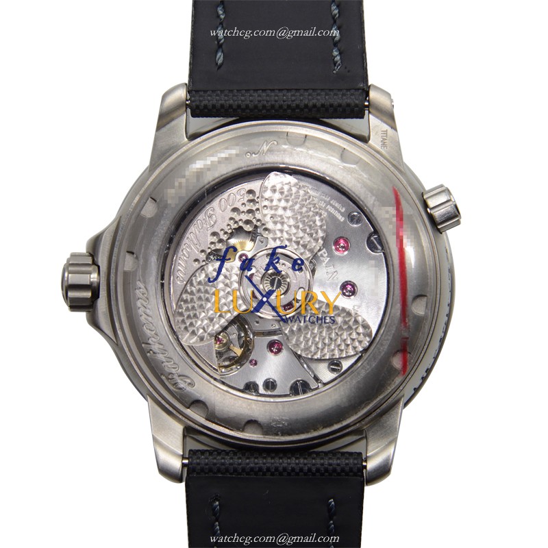 Blancpain Fifty Fathoms 50021-12B30-52B Automatic Titanium Black Dial Canvas Strap Replica Watch - Image 3