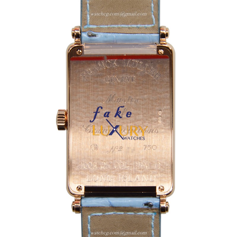 1002 QZ COL DRM D 5N - Franck Muller Long Island Replica Watch - Quartz - Silver Dial - Rose Gold - Image 3