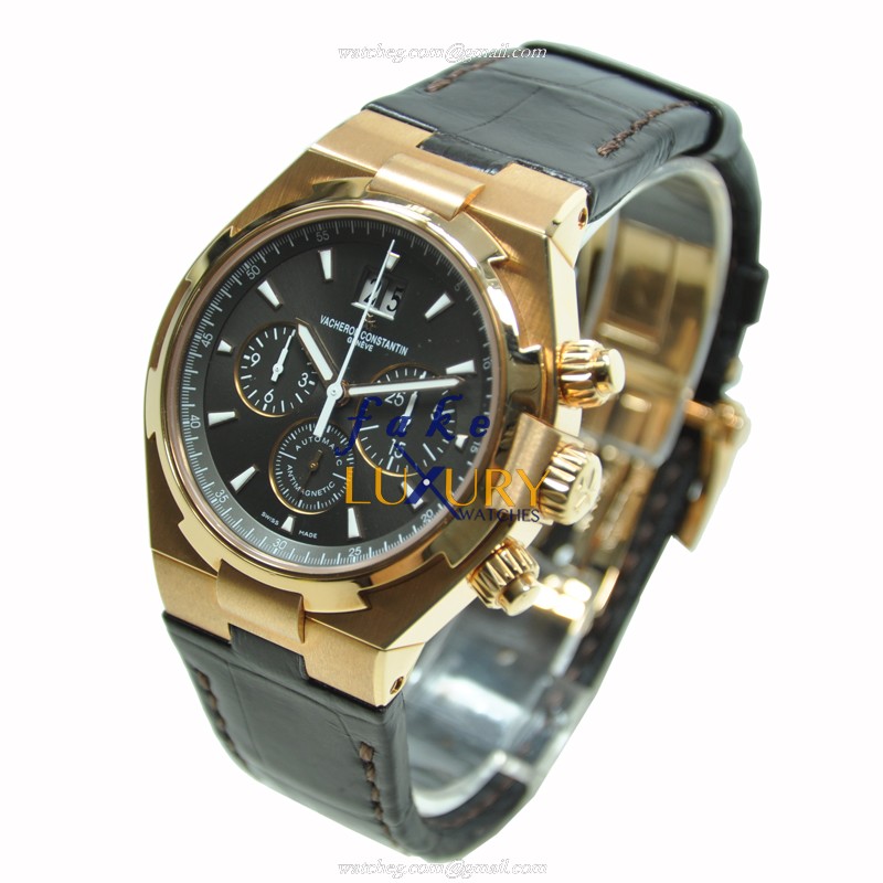 Vacheron Constantin Overseas 49150/000R-9338 Replica Watch, Automatic, 18kt Rose Gold Case, Black - Image 3
