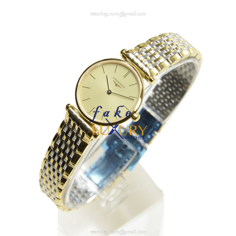 Longines L4.209.2.32.7 Replica La Grande Quartz Watch, Gold PVD Case Gold Dial - Image 3