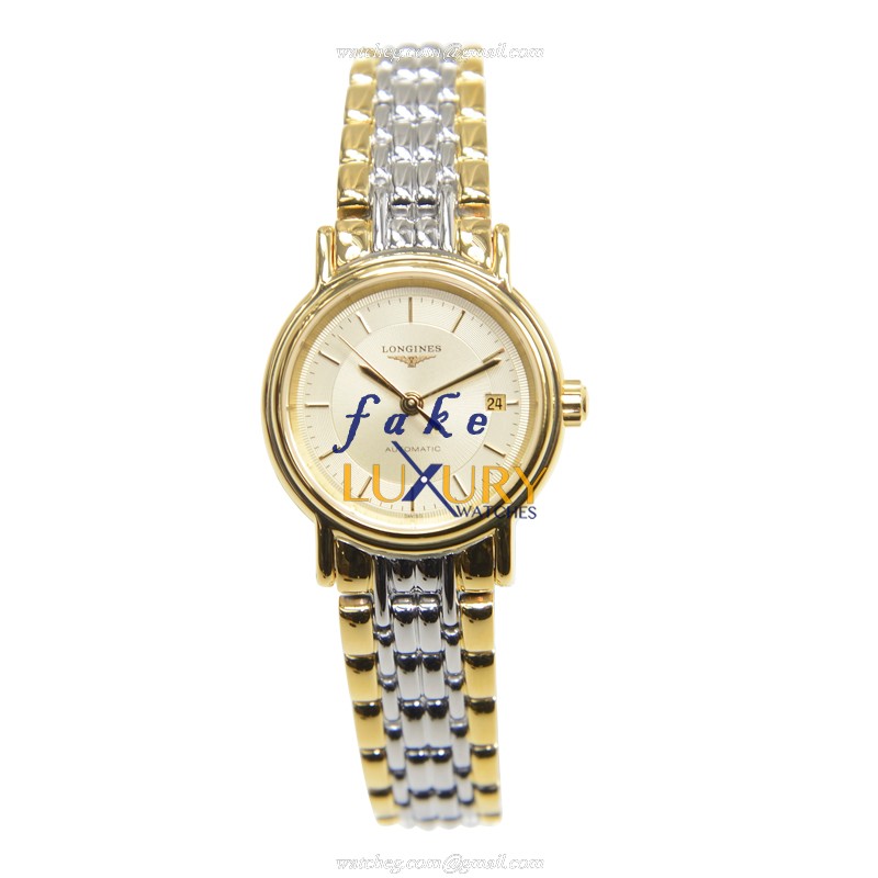 Longines L4.321.2.42.7 Replica Watch, PVD Gold Case, Silver Dial, Automatic Movement - Image 2