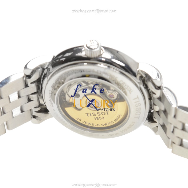 Tissot T95.1.183.51 Replica Watch, Quartz Movement, Black Dial, Steel Bracelet - Image 4