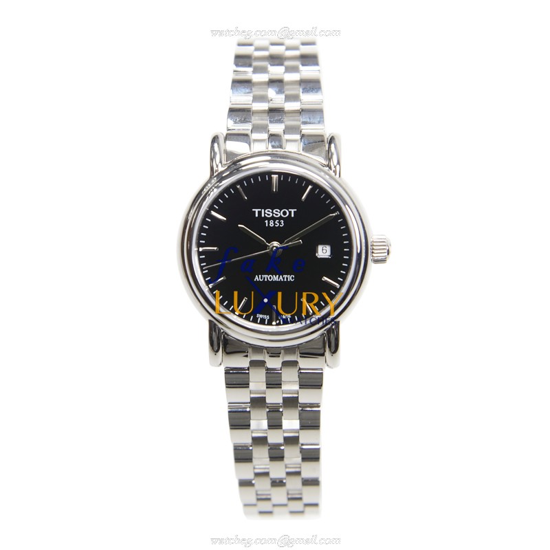 Tissot T95.1.183.51 Replica Watch, Quartz Movement, Black Dial, Steel Bracelet - Image 2