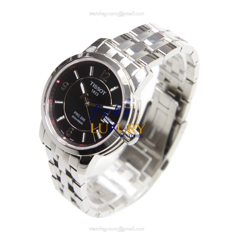 Tissot T014.410.11.057.00 T-SPORT Quartz Replica Watch, Black Dial, Stainless Steel Bracelet - Image 3