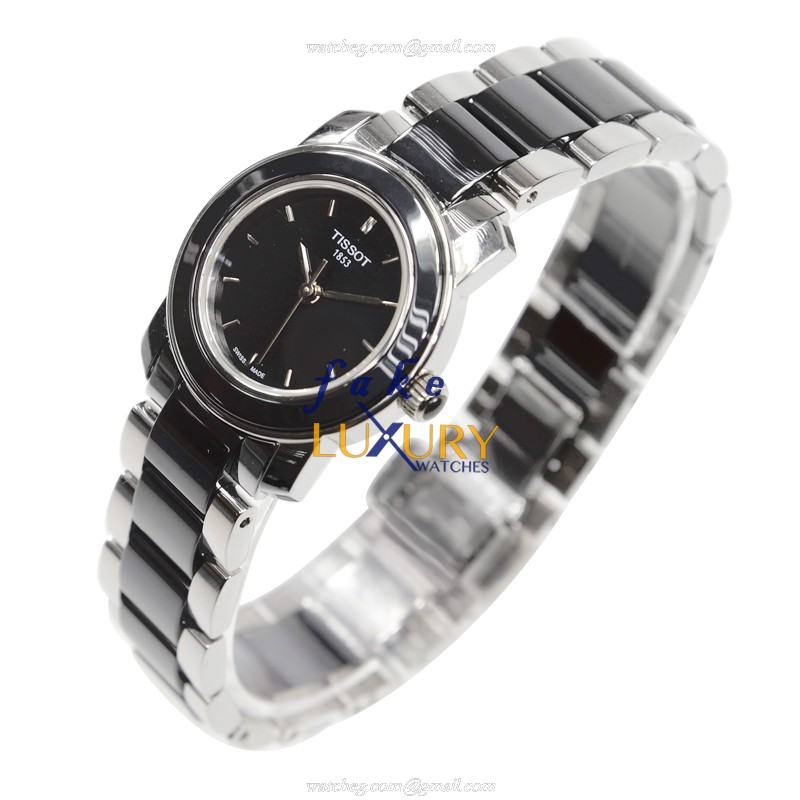 Tissot T064.210.22.051.00 T-TREND Quartz Replica Watch, Ceramic & Steel Case, Black Dial - Image 3