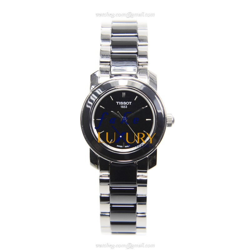 Tissot T064.210.22.051.00 T-TREND Quartz Replica Watch, Ceramic & Steel Case, Black Dial - Image 2
