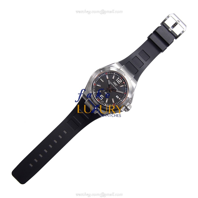 IWC INGENIEUR IW323601 Automatic Stainless Steel Black Dial Rubber Strap Replica Watch - Image 2