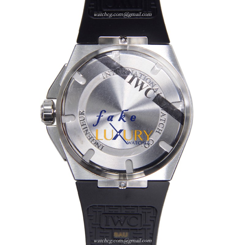 IWC INGENIEUR IW323601 Automatic Stainless Steel Black Dial Rubber Strap Replica Watch - Image 3