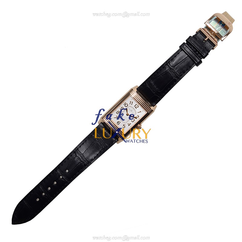 Jaeger-Lecoultre Q3302421 Manual Wind 18kt Rose Gold Replica Watch, Silver Dial, Alligator Strap - Image 2