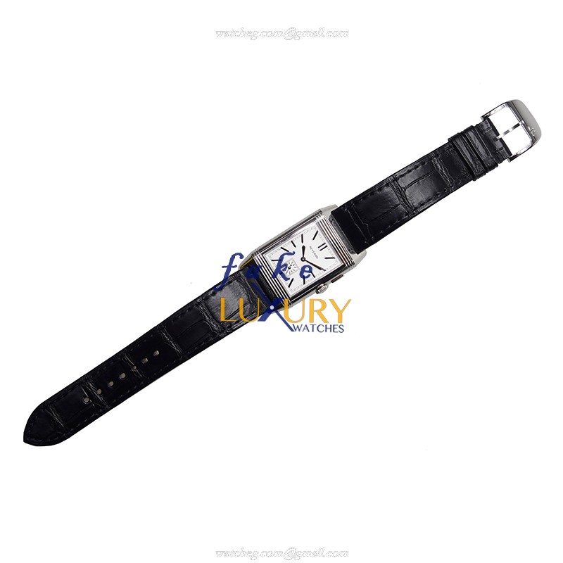 Jaeger-Lecoultre Q3788570 Manual Wind Stainless Steel Replica Watch - Silver Dial, Alligator Strap - Image 2