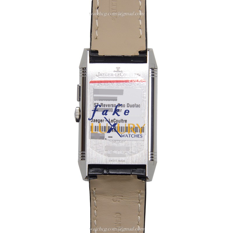 Jaeger-Lecoultre Q3788570 Manual Wind Stainless Steel Replica Watch - Silver Dial, Alligator Strap - Image 3