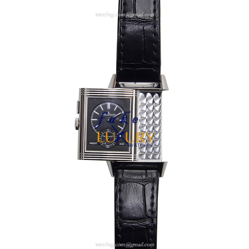 Jaeger-Lecoultre Q3788570 Manual Wind Stainless Steel Replica Watch - Silver Dial, Alligator Strap - Image 4