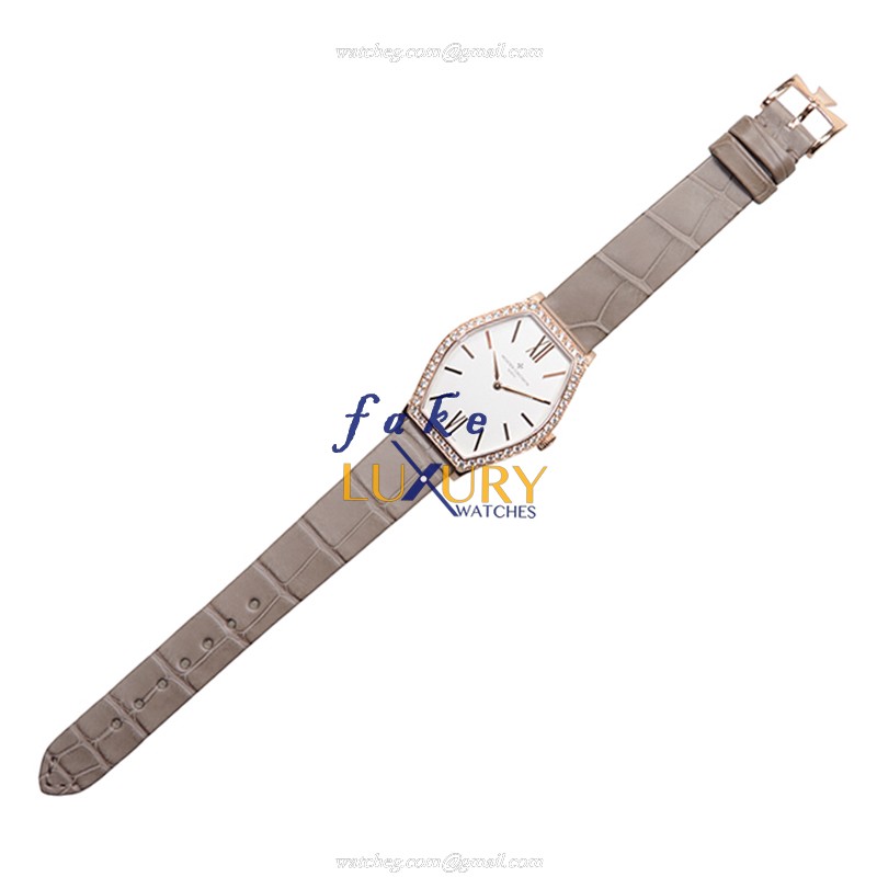 Vacheron Constantin 25530/000R-9742 Malte Quartz 18kt Rose Gold Grey Alligator | Automatic | Steel - Image 2