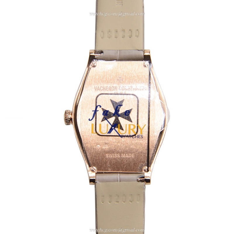 Vacheron Constantin 25530/000R-9742 Malte Quartz 18kt Rose Gold Grey Alligator | Automatic | Steel - Image 3
