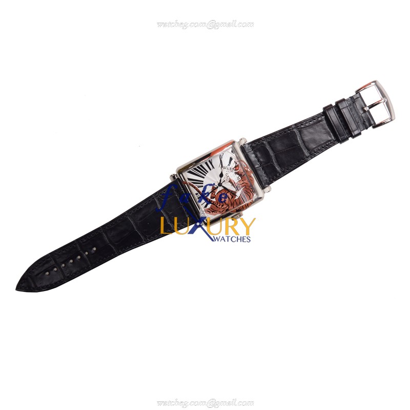 Franck Muller 6000 H SC TIG 2 OG Replica Watch, Automatic, 42.5mm, Silver Dial, 18kt White Gold - Image 2