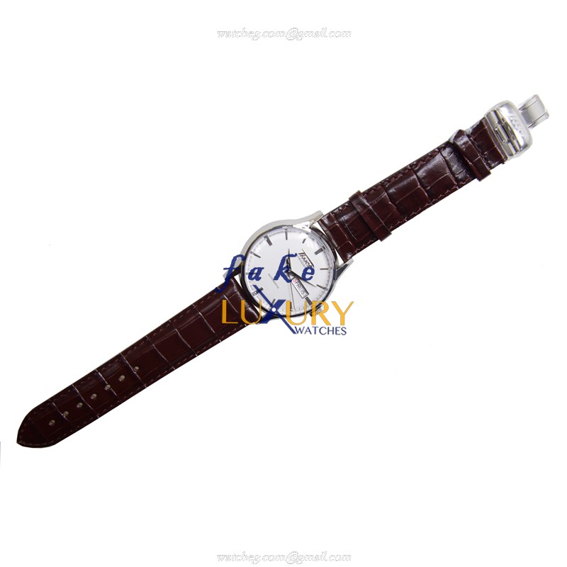 Tissot Heritage T019.430.16.031.01 Automatic Replica Watch, White Dial, Brown Leather Strap - Image 2
