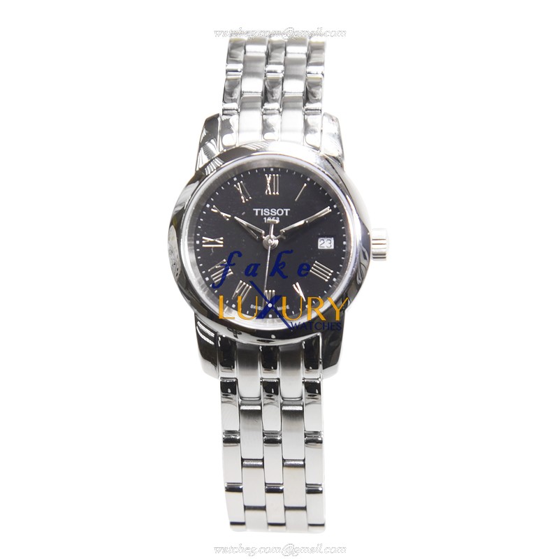 Tissot T-CLASSIC Replica Watch T033.210.11.053.00, Quartz Movement, Black Dial, Silver Stainless - Image 2