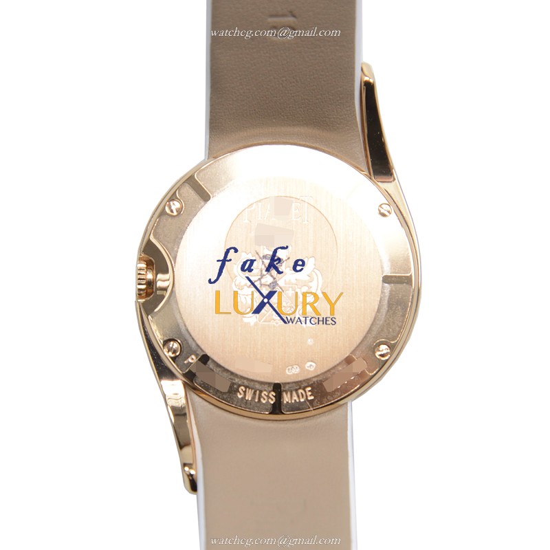 Piaget G0A38161 Limelight Replica Watch, 18kt Rose Gold & Diamonds Case, Silver Dial, Quartz - Image 3