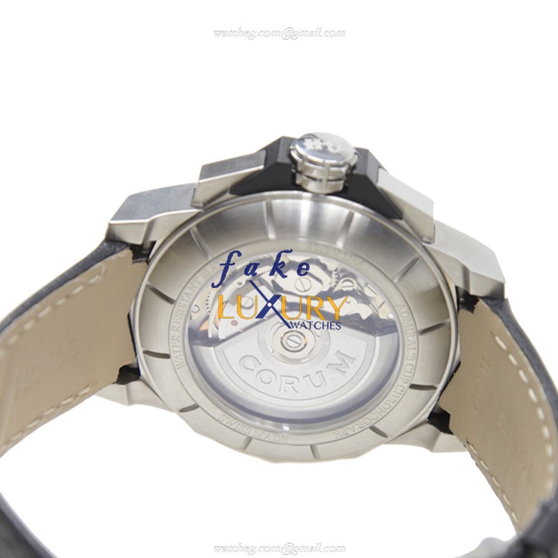 753.771.20-F371 AN15 - Corum Admirals Cup Replica Watch - Automatic - Black Dial Stainless Steel - Image 4