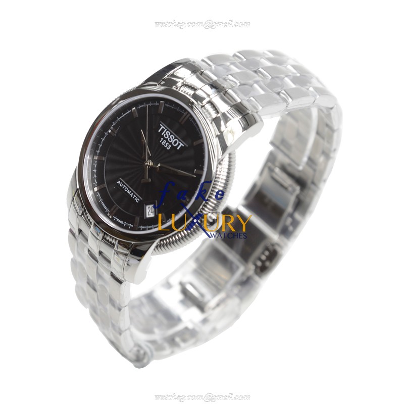Tissot T-CLASSIC T97.1.483.51 Automatic Stainless Steel Black Dial Silver Bracelet Replica Watch - Image 3