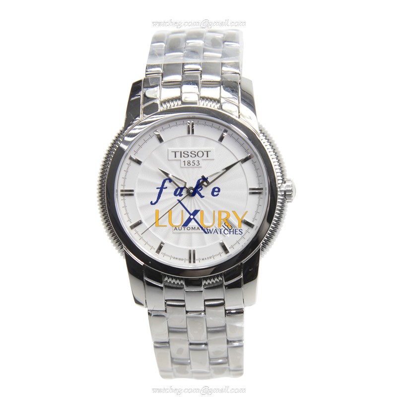 Tissot T97.1.483.31 Replica Watch Automatic White Dial Stainless Steel Bracelet 39.5mm - Image 2