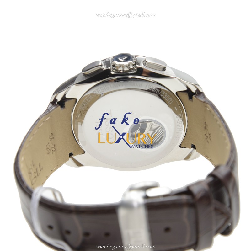 Tissot T035.627.16.031.00 T-Classic Automatic White Dial Leather Replica Watch - Image 4