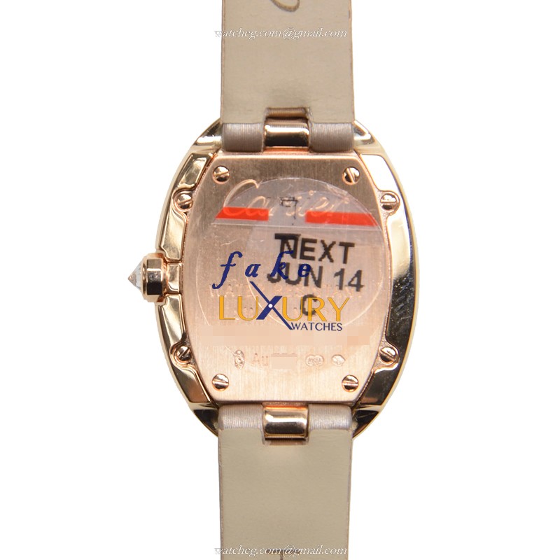 Cartier WB520004 BAIGNOIRE Quartz 18kt Rose Gold & Diamonds - Automatic - Black Dial - Replica Watch - Image 3