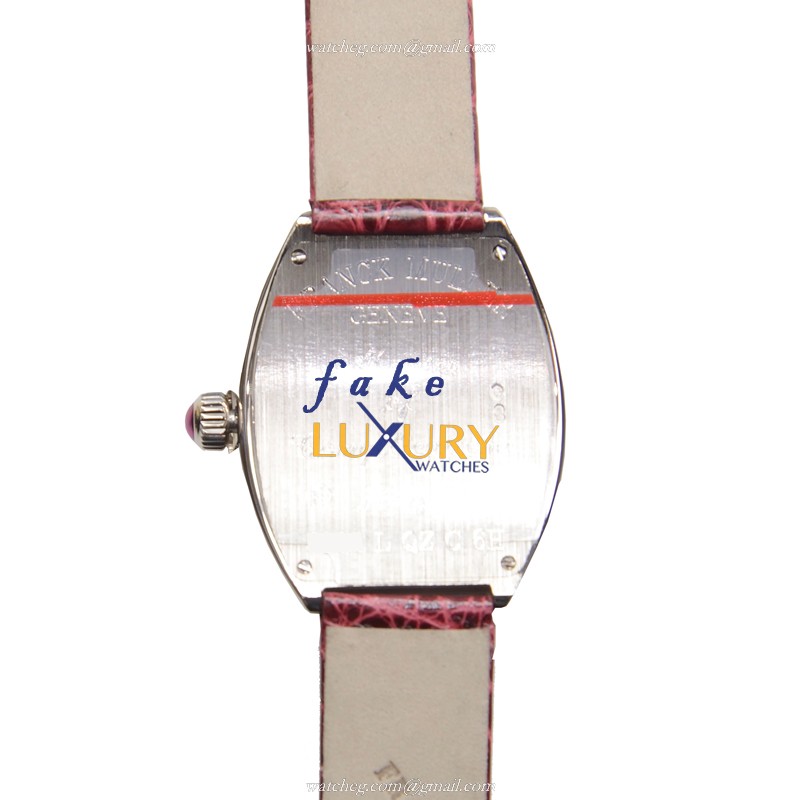 Franck Muller 5002 L QZ C 6H OG Replica Watch, Quartz Heart, Silver Dial, 18kt White Gold Case - Image 3