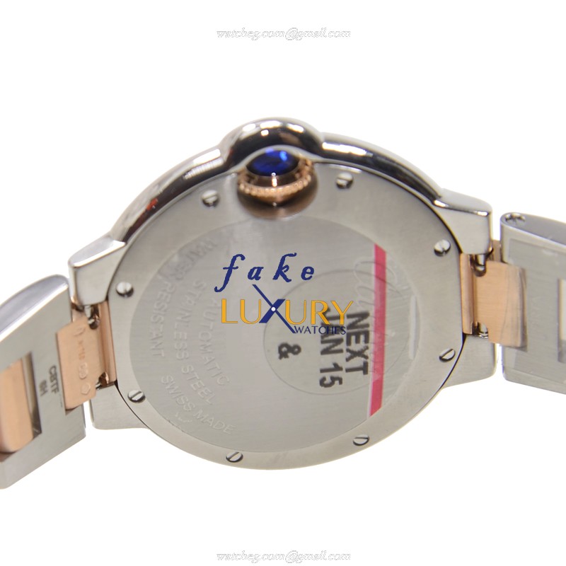 Cartier Ballon Bleu WE902053 Automatic Pink Dial Stainless Steel 33mm Replica Watch - Image 4