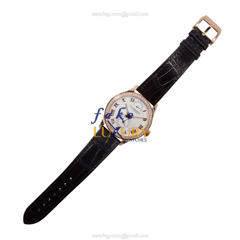 Chopard L.U.C 171926-5001 Manual Wind 18kt Rose Gold & Diamond Replica Watch - Image 2