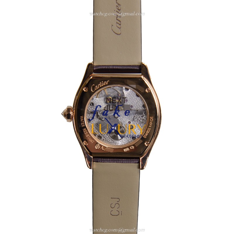 Cartier WA507031 TORTUE Manual Wind 18kt Rose Gold & Diamond Bezel Replica Watch, Swiss Movement - Image 3