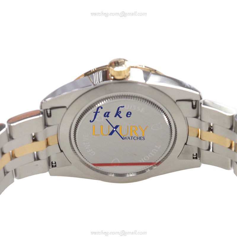 -55023-68053-10DI-CHCL Tudor GLAMOUR DATE Automatic Gold & Diamond & Steel Replica Watch - Image 4