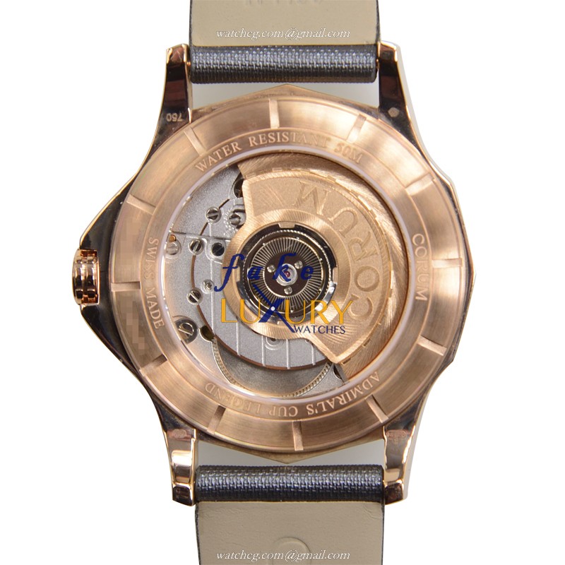 Corum Admirals Cup 082.101.85-0149 PK10 - Replica Watch - Automatic - 18kt Rose Gold & Steel - Pink - Image 3