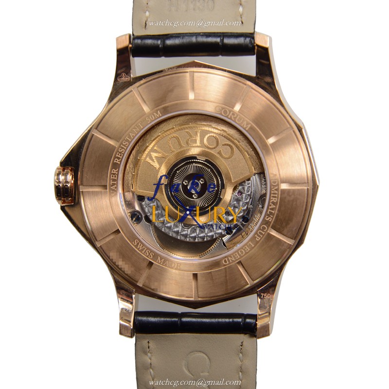 Corum Admirals Cup 395.101.55-0001 AK12 - Replica Watch - Automatic - 18kt Rose Gold - Gray Dial - Image 3
