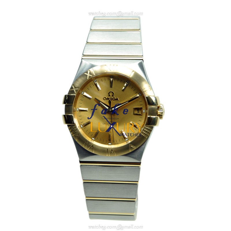 Omega 123.20.35.20.08.001 Replica Constellation Watch With Automatic Movement, 18kt Gold Steel - Image 2