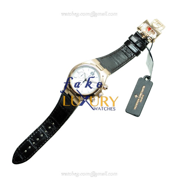 Vacheron Constantin 49150/000R-9454 Overseas Replica Watch, Automatic, Silver Dial, Rose Gold Case - Image 2