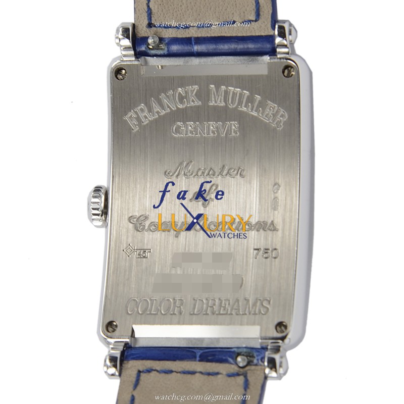 Franck Muller 952 QZ COL DRM D OG Replica Watch Quartz Silver Dial 18kt White Gold & Diamond Case - Image 3