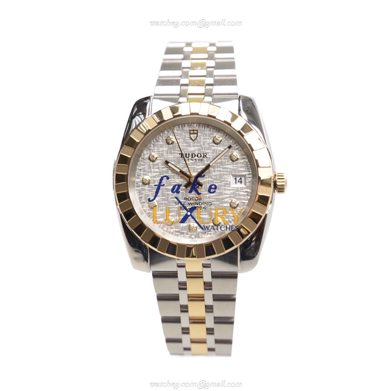 Tudor 21013-62583-10DI-SVCL CLASSIQUE Automatic Gold & Steel Replica Watch, Automatic, Silver Dial - Image 2