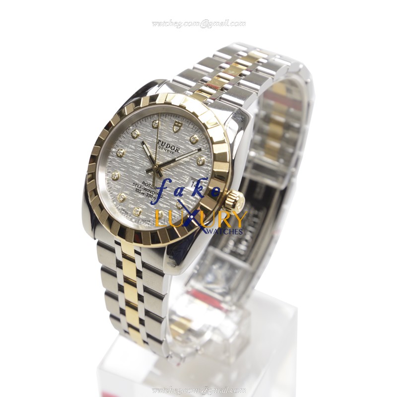 Tudor 21013-62583-10DI-SVCL CLASSIQUE Automatic Gold & Steel Replica Watch, Automatic, Silver Dial - Image 3