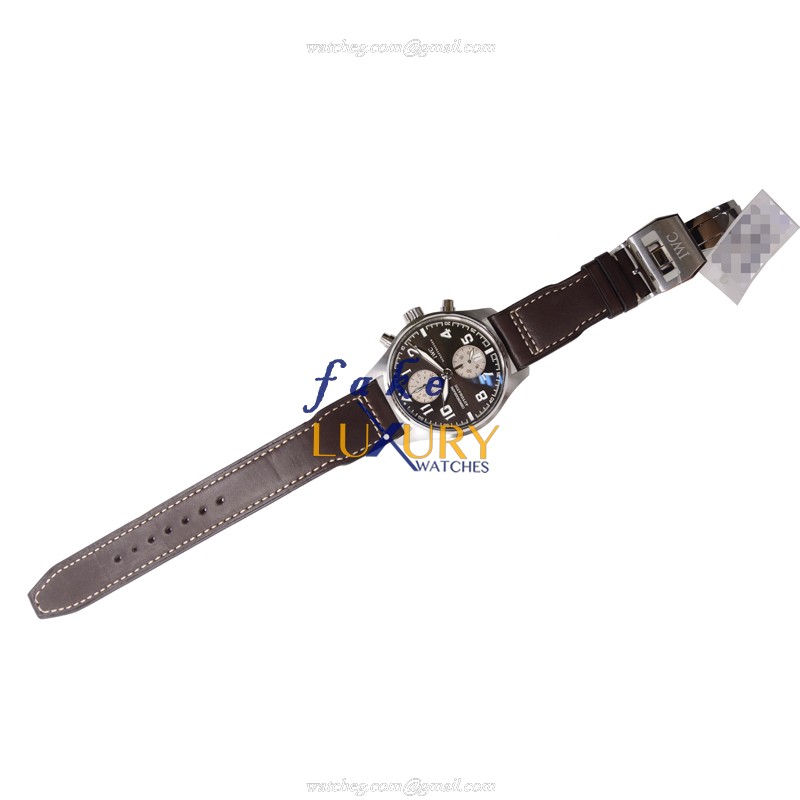 IWC IW387806 Replica Watch, Automatic, Brown Dial, Stainless Steel Case, Cowhide Strap - Image 2